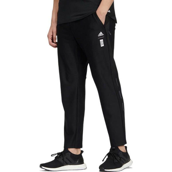 Спортивные штаны Men's adidas Martial Arts Series Logo Lacing Zipper Side Sports Pants/Trousers/Joggers Black, черный — фото 3