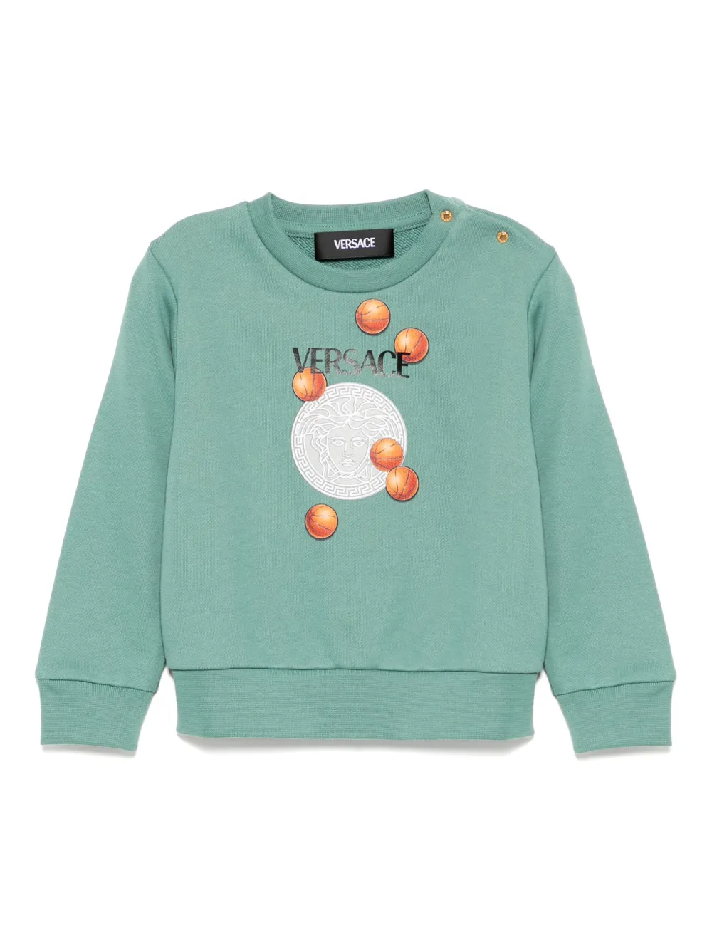 

Толстовка с длинными рукавами Versace Kids, зеленый