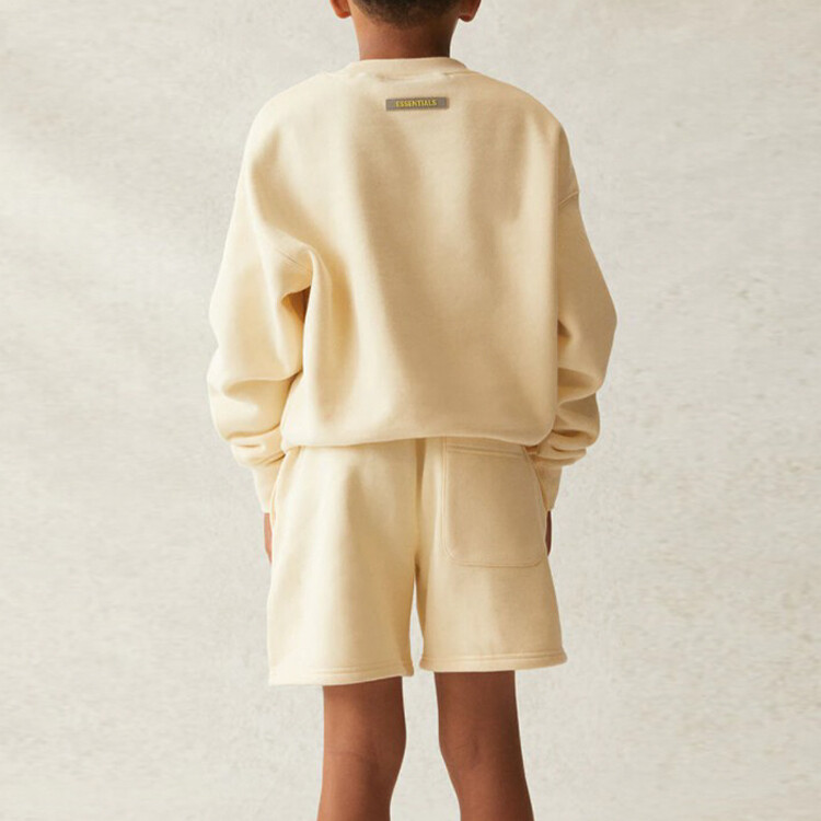 Детская толстовка Fear Of God Essentials, кремовый — фото 4