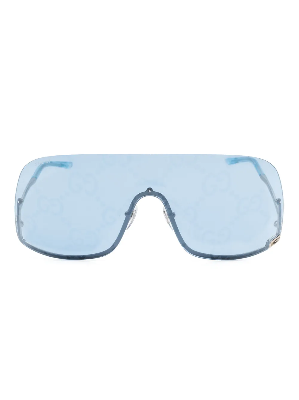 

Солнцезащитные очки в массивной оправе Gucci Eyewear, синий