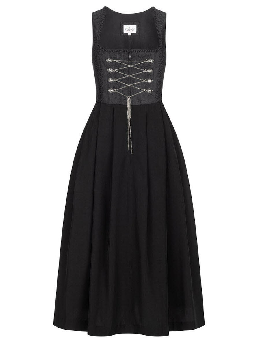 

Широкая юбка в сборку Trachtenhof Nübler lang Frau Wirtin, черный