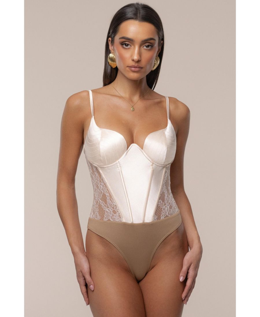 

Женский несравненный кружевной боди JLUXLABEL, Pink