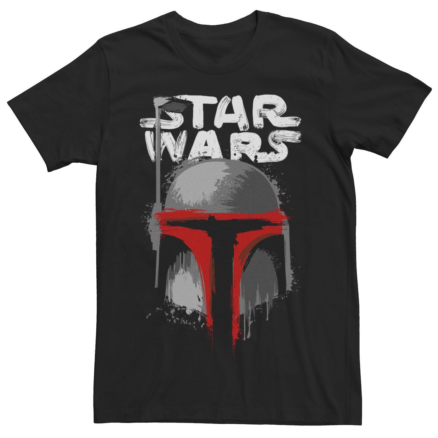 

Мужская футболка с брызгами краски Boba Fett Star Wars