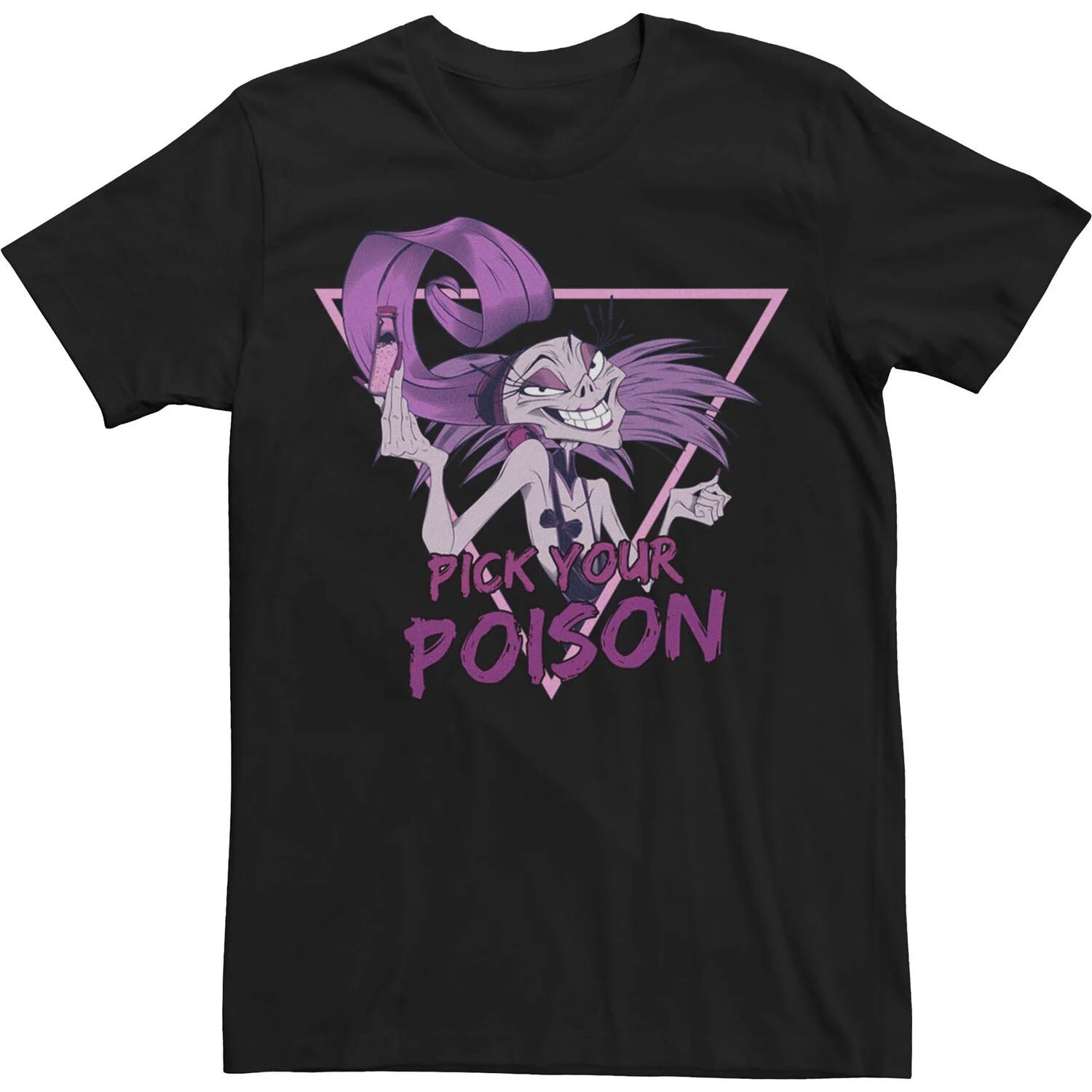 

Мужская футболка Disney Villains Yzma Pick Your Poison с портретом Licensed Character