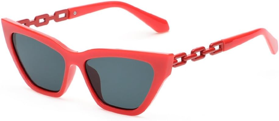 

MUTYNE Модные солнцезащитные очки «кошачий глаз» для женщин, роскошные винтажные солнцезащитные очки «кошачий глаз» в ретро-оправе, солнцезащитные очки в маленькой оправе, Red Gray