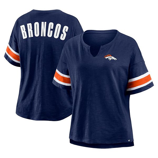 

Женская футболка Denver Broncos Redzone Curl Route в синем цвете Fanatics