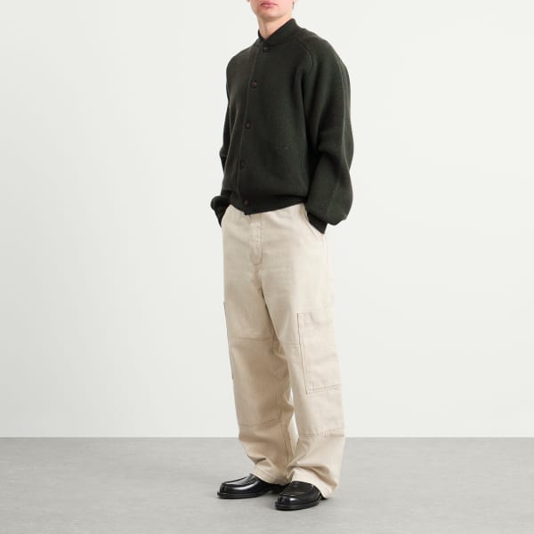 Вязаный бомбер из шерсти и кашемира Jacquemus, Dark Khaki — фото 4