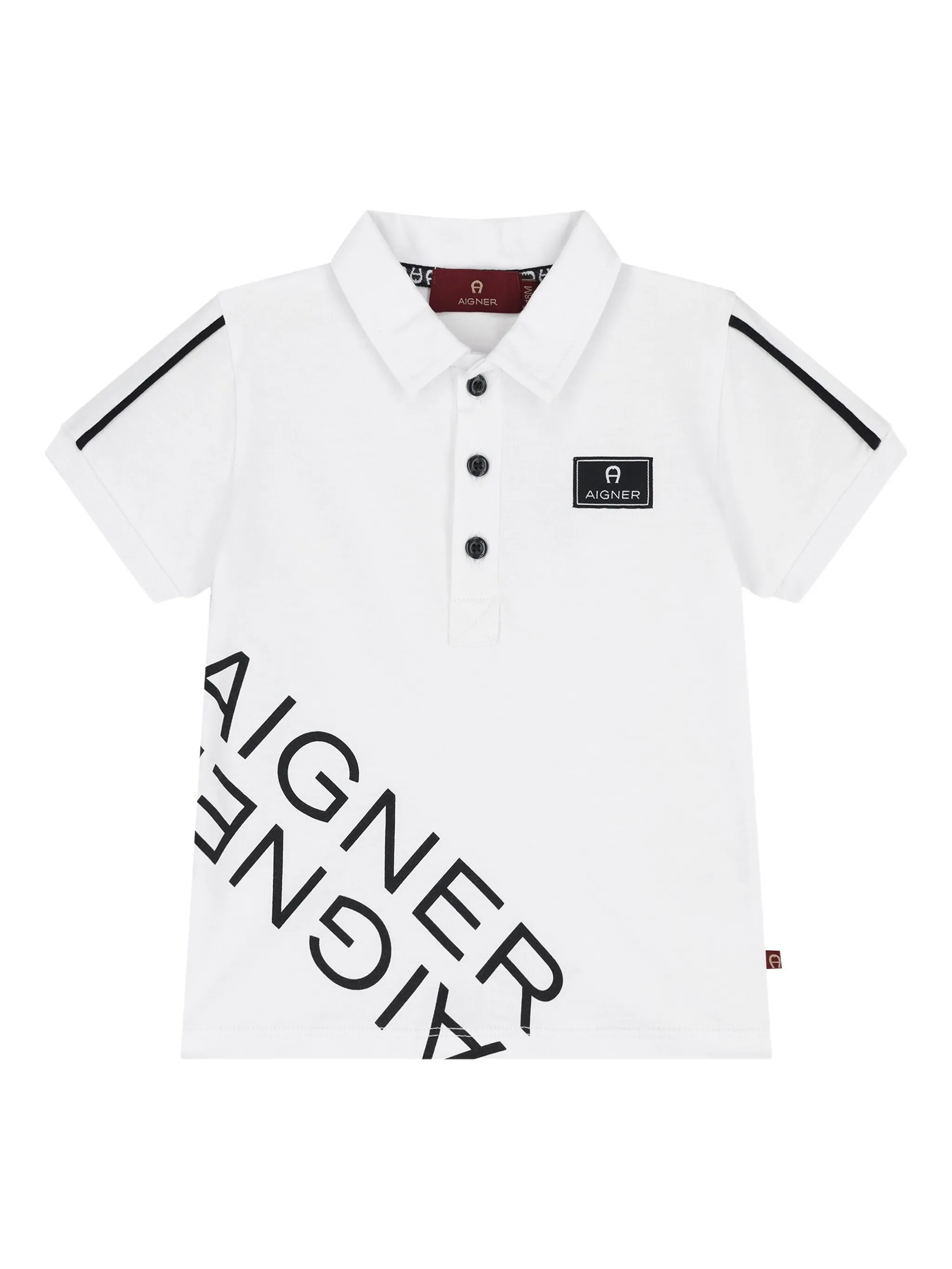 

Рубашка поло с нашивкой-логотипом Aigner Kids, белый