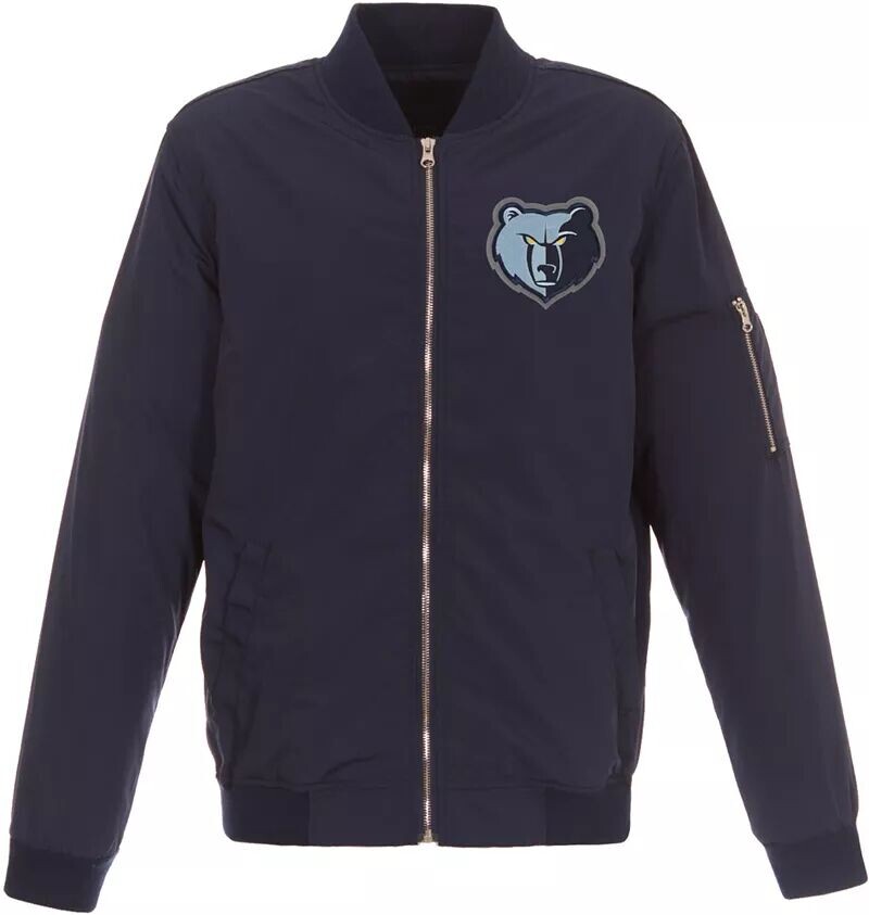 

Мужской темно-синий бомбер Jh Design Memphis Grizzlies