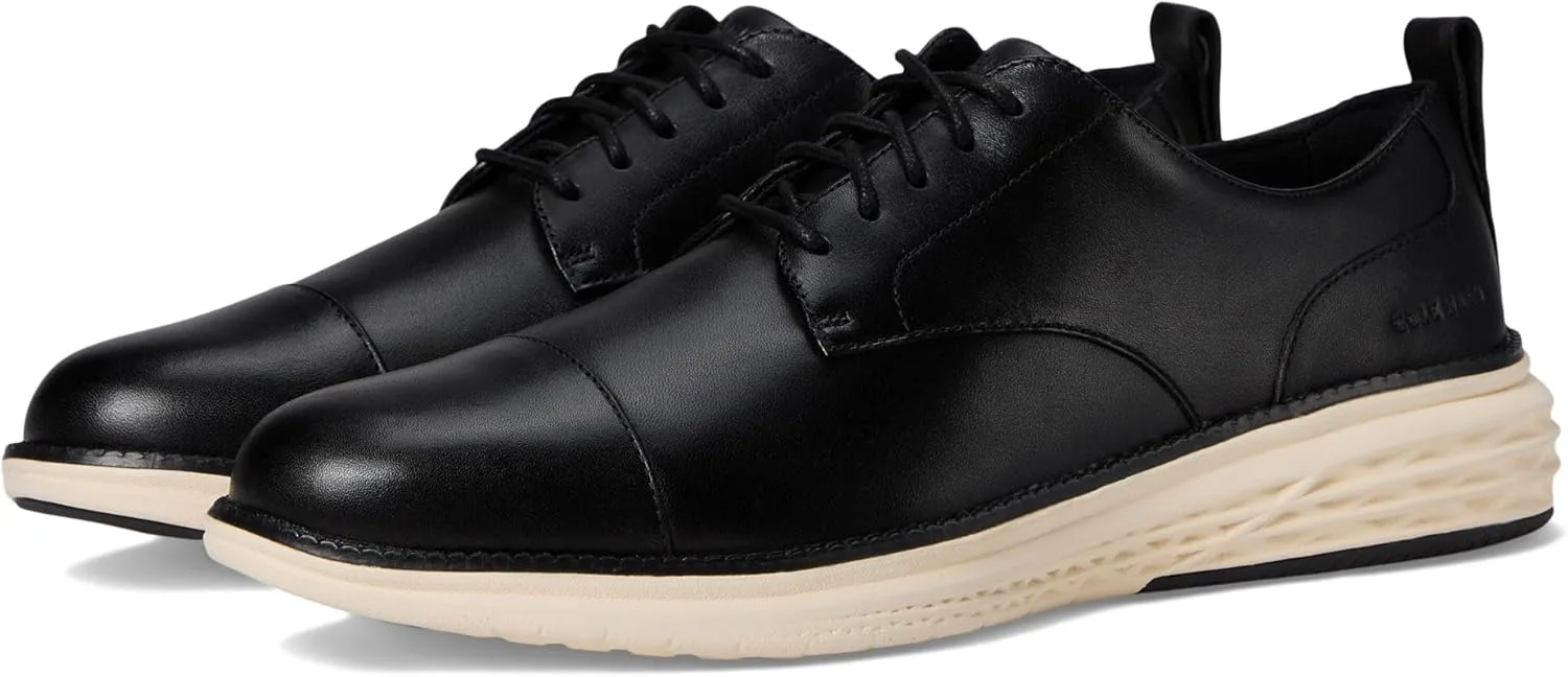 Мужские туфли Cole Haan-Grandhurrion Cap Toe Oxford, черный/слоновая кость