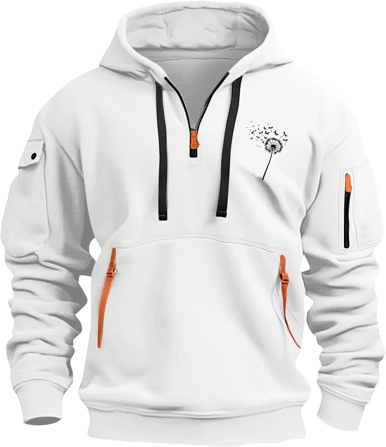 

Толстовка с капюшоном, утепленная флисом, с длинным рукавом и карманами Cheyubny