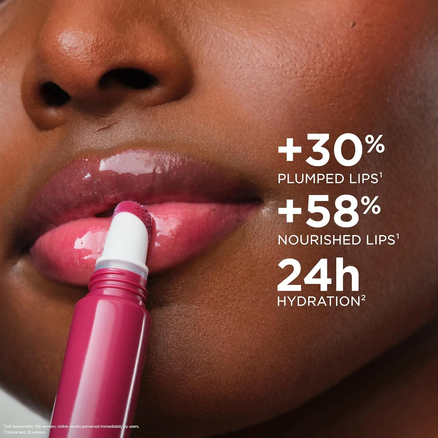 Блеск для губ Clarins Lip Perfector | Увлажняющий и придающий объем губам пептидный блеск | Мгновенный блеск с полупрозрачным мерцающим финишем | Нелипкая текстура с ароматом ванили | 0,35 унции, 08 Plum Shimmer - Warm Eggplant — фото 3