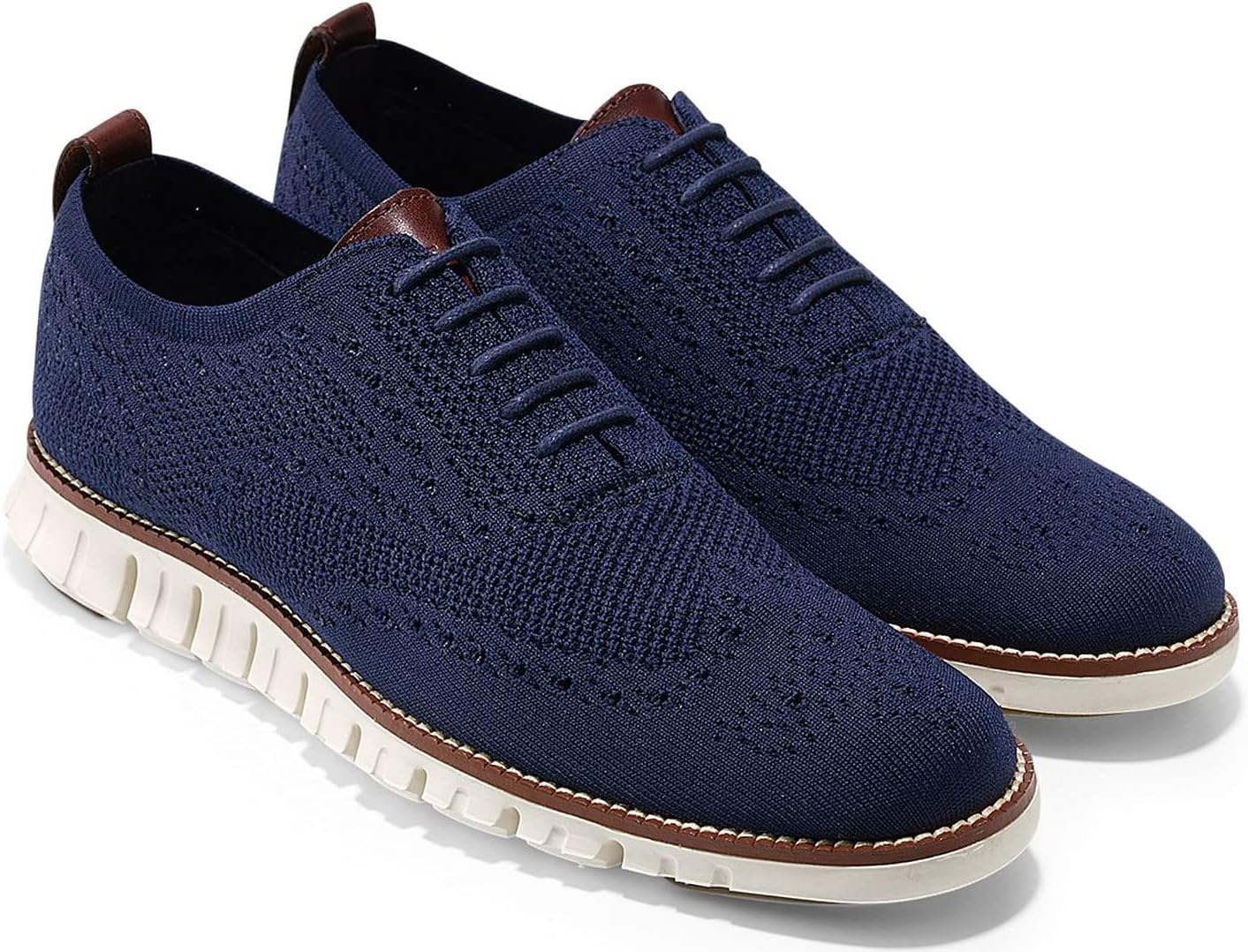 Мужские кроссовки ZEROGRAND Stitchlite Ox Cole Haan, слоновая кость/синий — фото 2