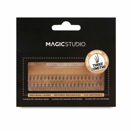 

Норковые отдельные накладные ресницы 60 шт., Magic Studio