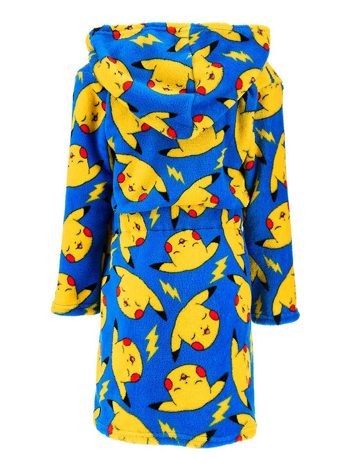 Pokémon Банный халат "Покемон" сине-желтого цвета — фото 2