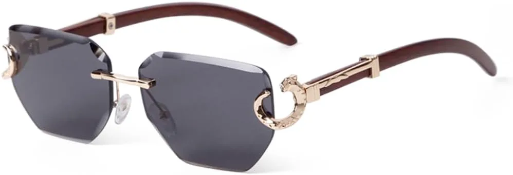 

Солнцезащитные очки с защитой UV400 | Без оправы, металлические заклепки | Для женщин и мужчин, для занятий спортом на открытом воздухе и вождения DSVIGF, 01