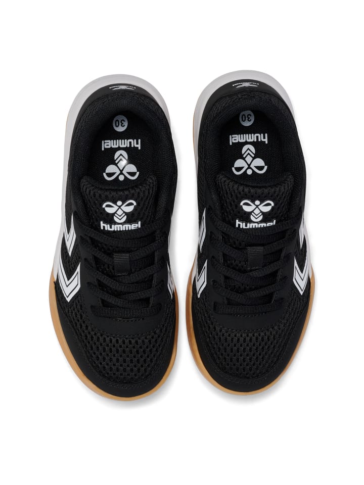 Детские кроссовки для игры в помещении Hummel Multiplay Flex в ЧЕРНО-БЕЛОМ цвете Hummel — фото 3