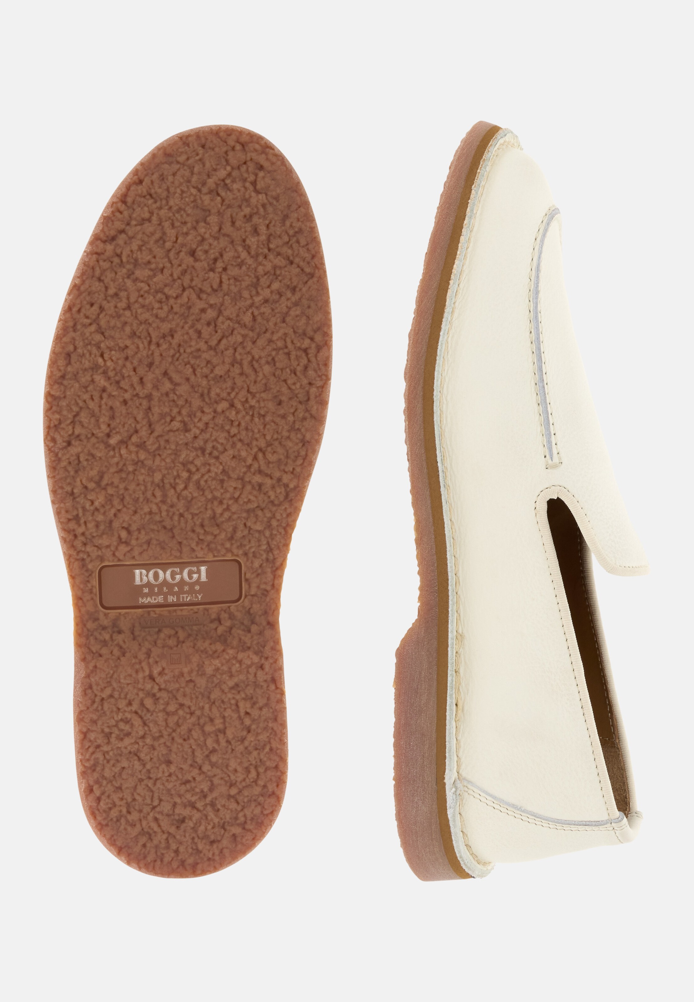 Boggi Milano Классические лоферы в цвете Cream — фото 2