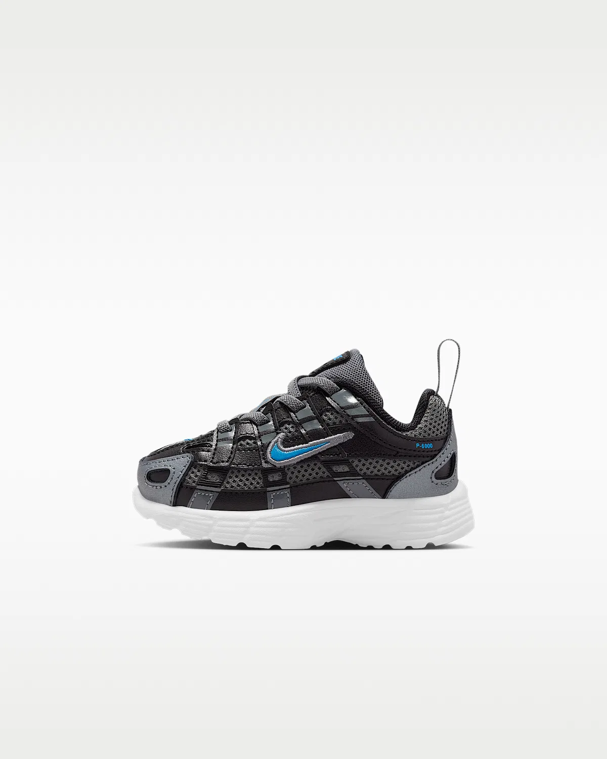 Детские кроссовки Nike P-6000, Smoke Grey/Black/Platinum Tint/Dutch Blue