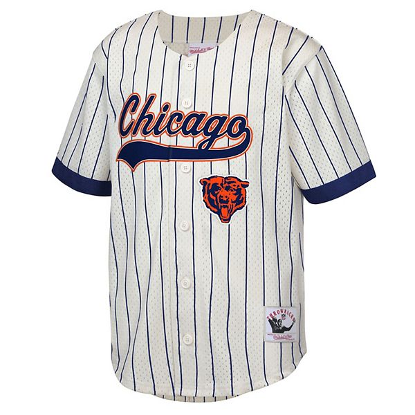 Бейсбольная футболка Chicago Bears с именем и номером игрока Walter Payton в цвете cream Mitchell & Ness — фото 3