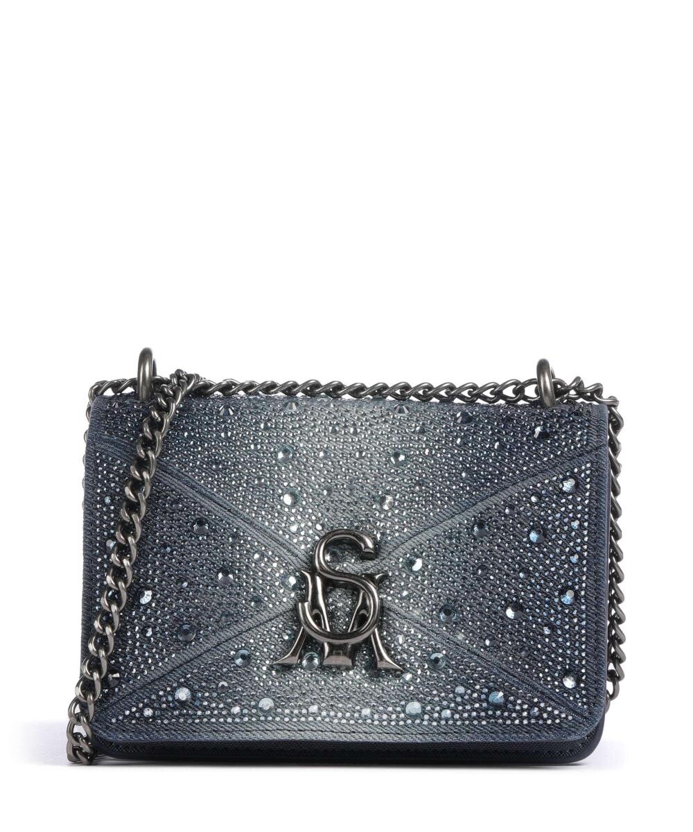 

Сумка через плечо Broni хлопок, искусственная кожа Steve Madden, синий