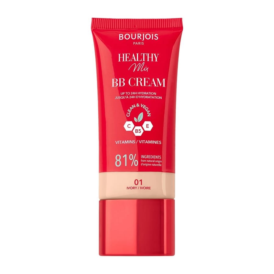 

Bourjois Healthy Mix кроющий BB-крем с витаминами C, E и комплексом B5 №. 01 Слоновая кость, 30 мл
