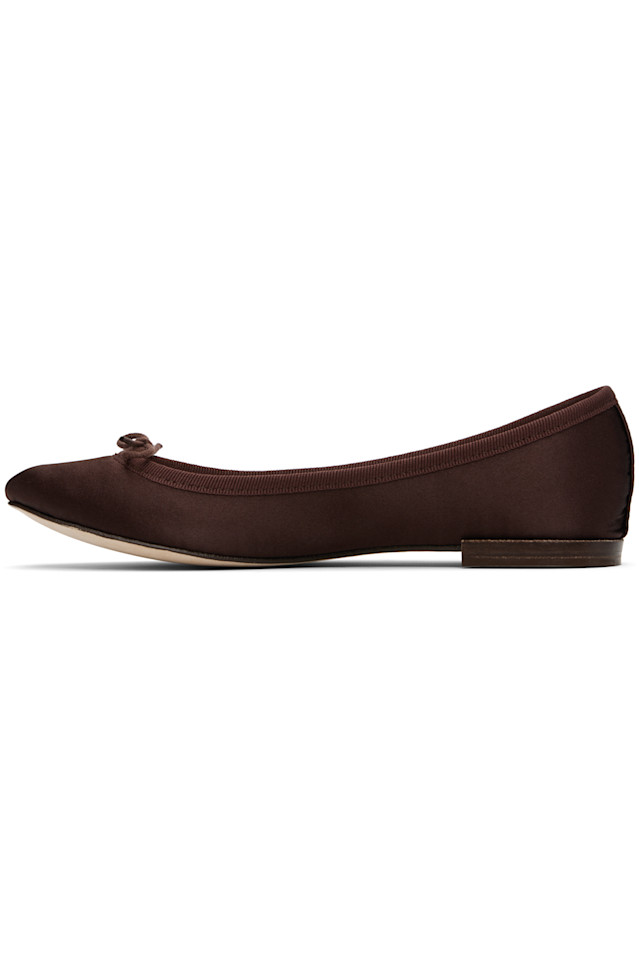 эксклюзивные балетки cendrillon коричневого цвета от Ssense Repetto, цвет deep mocha — фото 3