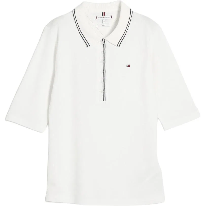 Поло женское Tommy Hilfiger белое