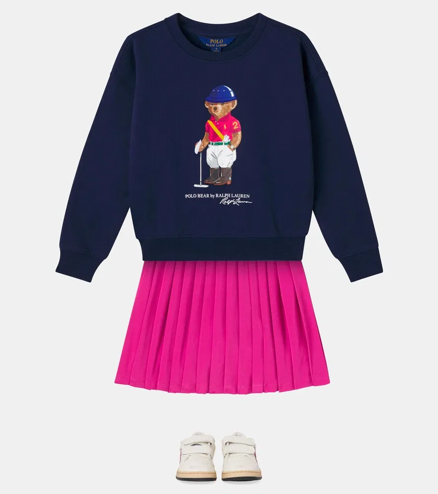 Кожаные кроссовки Ball Star с блестками Golden Goose Kids, белый — фото 2