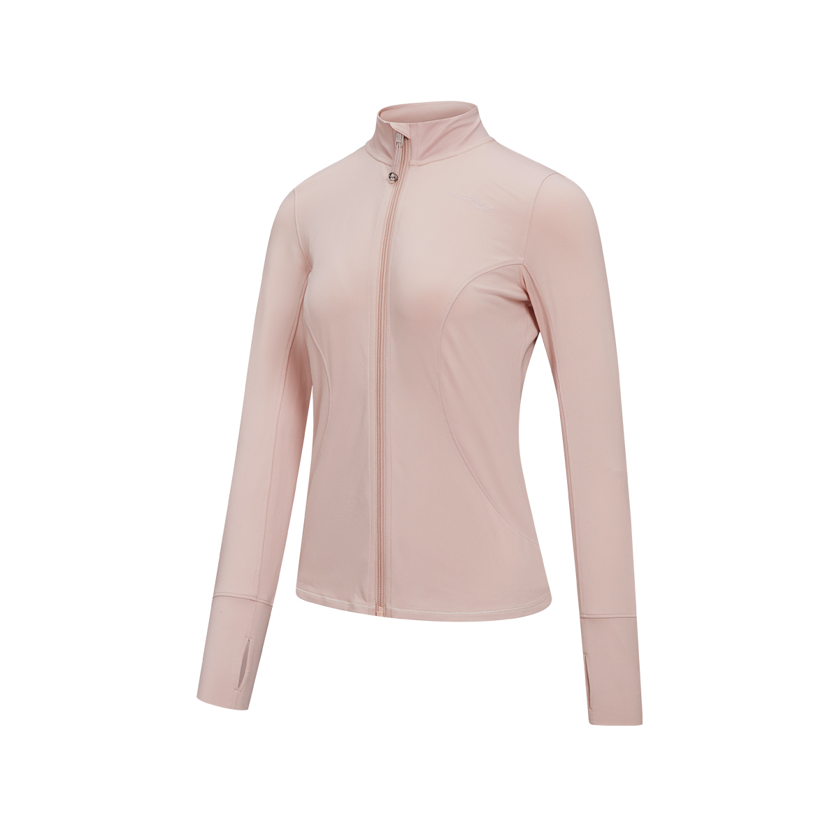 

Saucony Куртка женская Cherry Blossom Pink со стоячим воротником