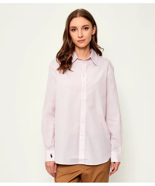 

Рубашка Oversize fit Polo Ralph Lauren, розовый