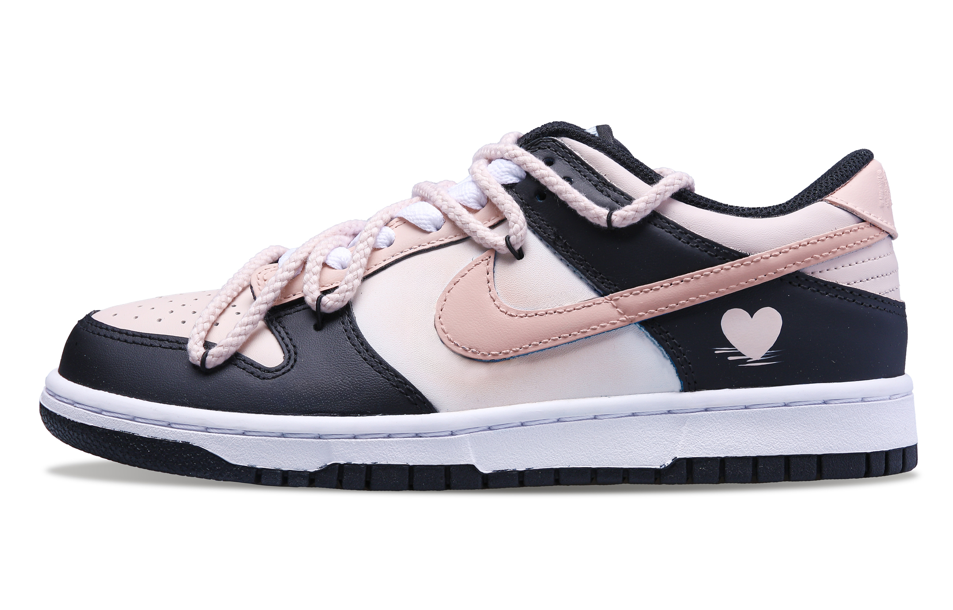 

Детские скейтерские кроссовки Dunk Grade School Nike, черный/розовый