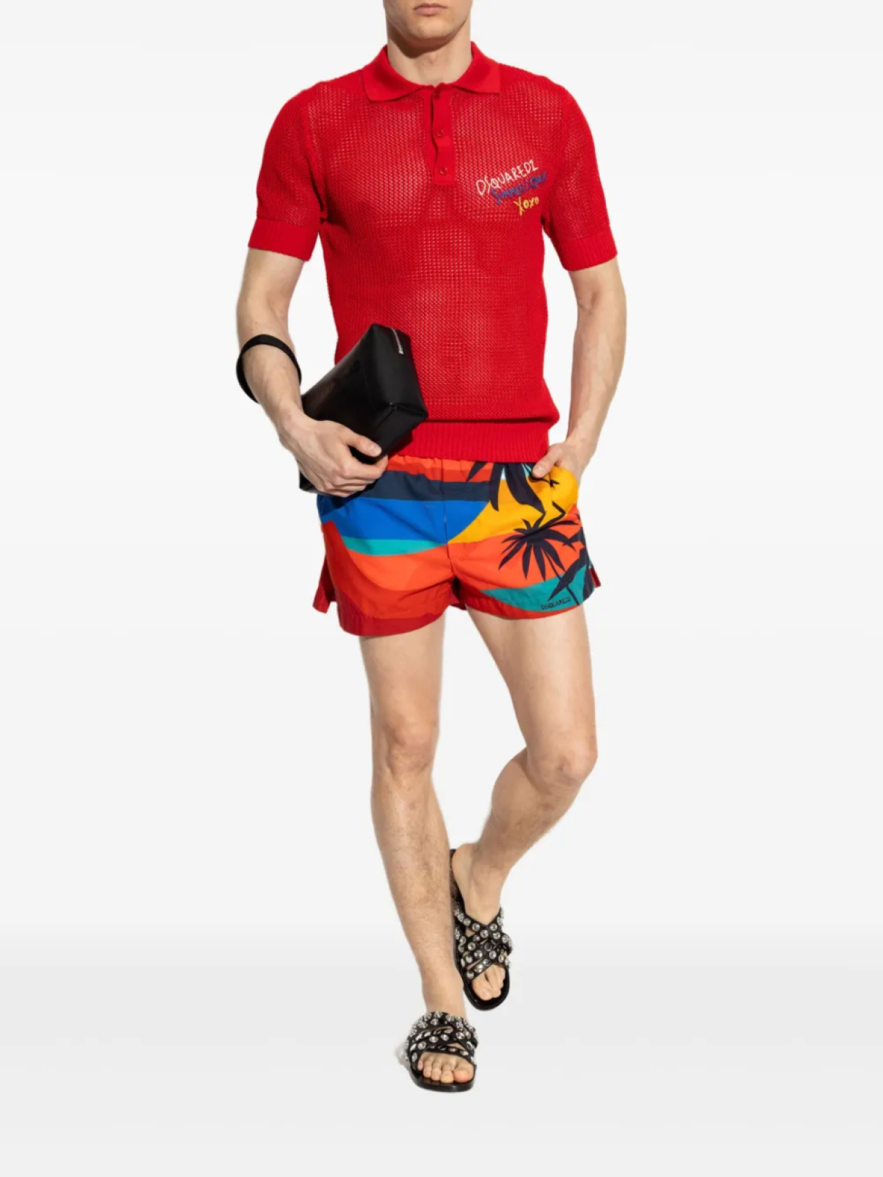 DSQUARED2 cotton футболка, красный — фото 2