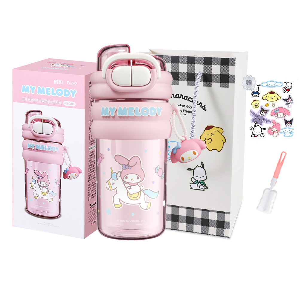 

Sanrio My Melody, пластиковый стакан, очаровательный и универсальный девичий сердечко Pink 650ml