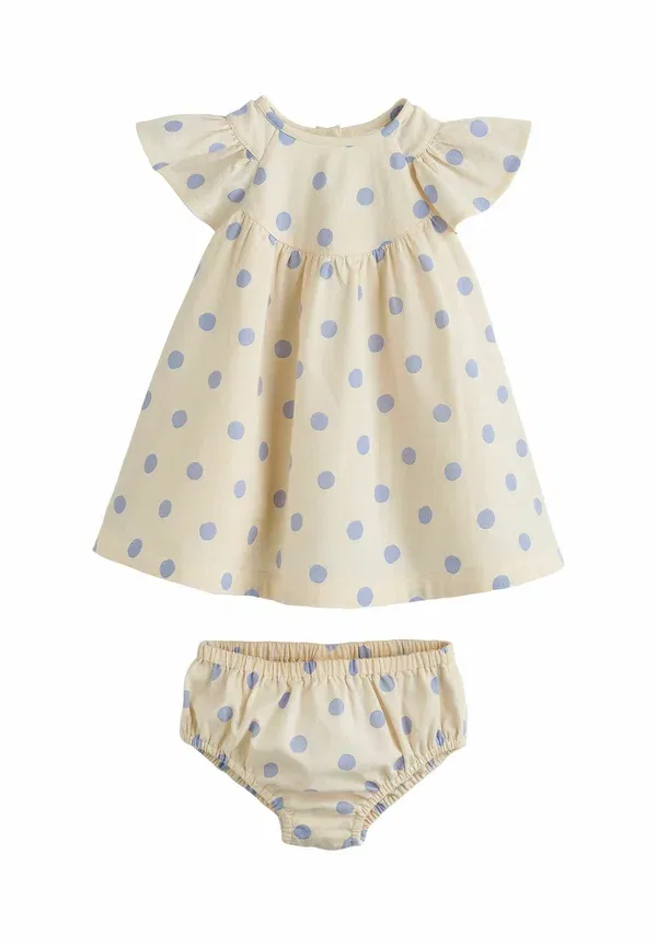 Платье повседневное Next, Set day dress, голубой/экрю крапинка — фото 3