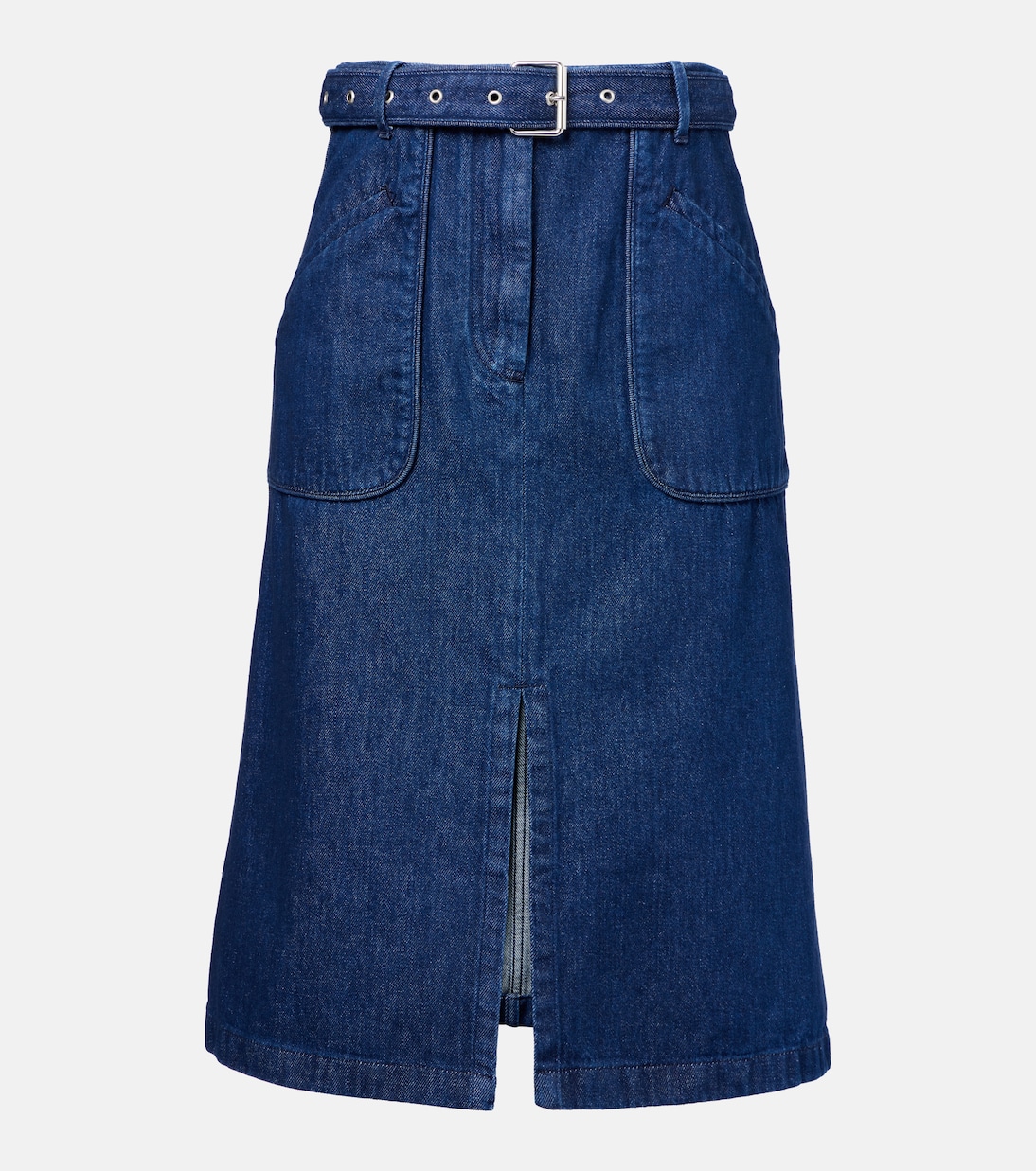 

Джинсовая юбка миди Dries Van Noten, синий