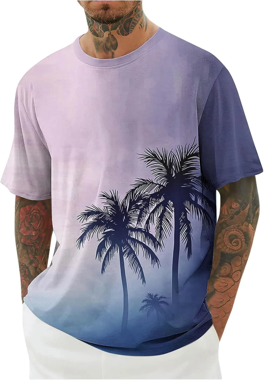 

Гавайская рубашка для мужчин с графическим принтом