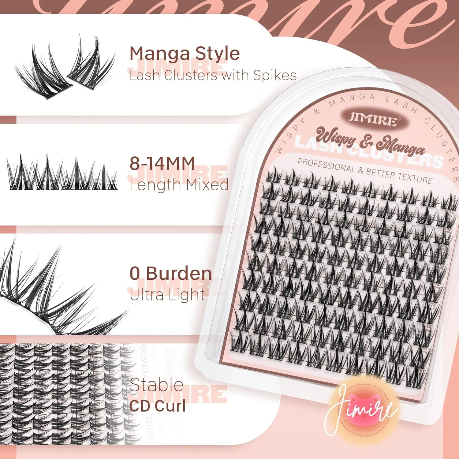 Накладные ресницы «Manga Cluster Eyelashes» от JIMIRE Jimire — фото 2