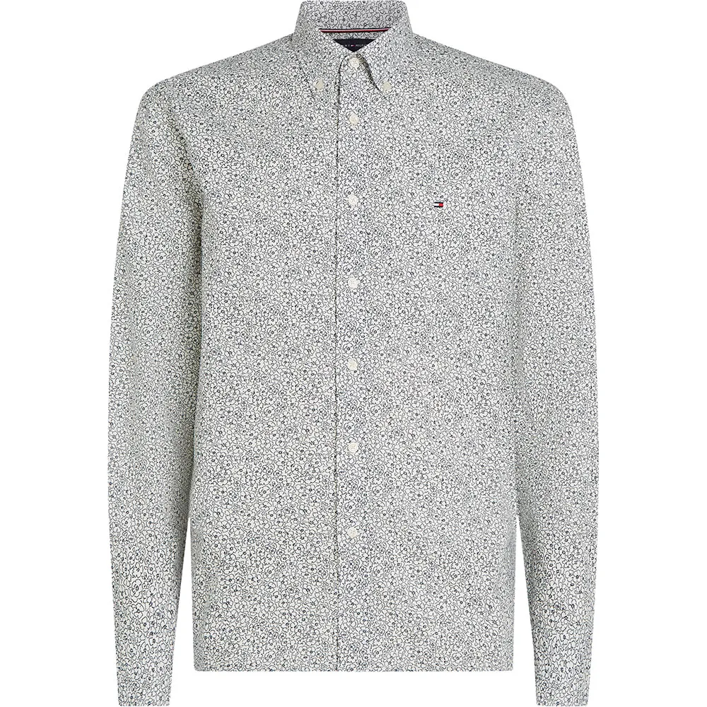 

Рубашка Tommy Hilfiger Flex Poplin Liner Floral RF, серый