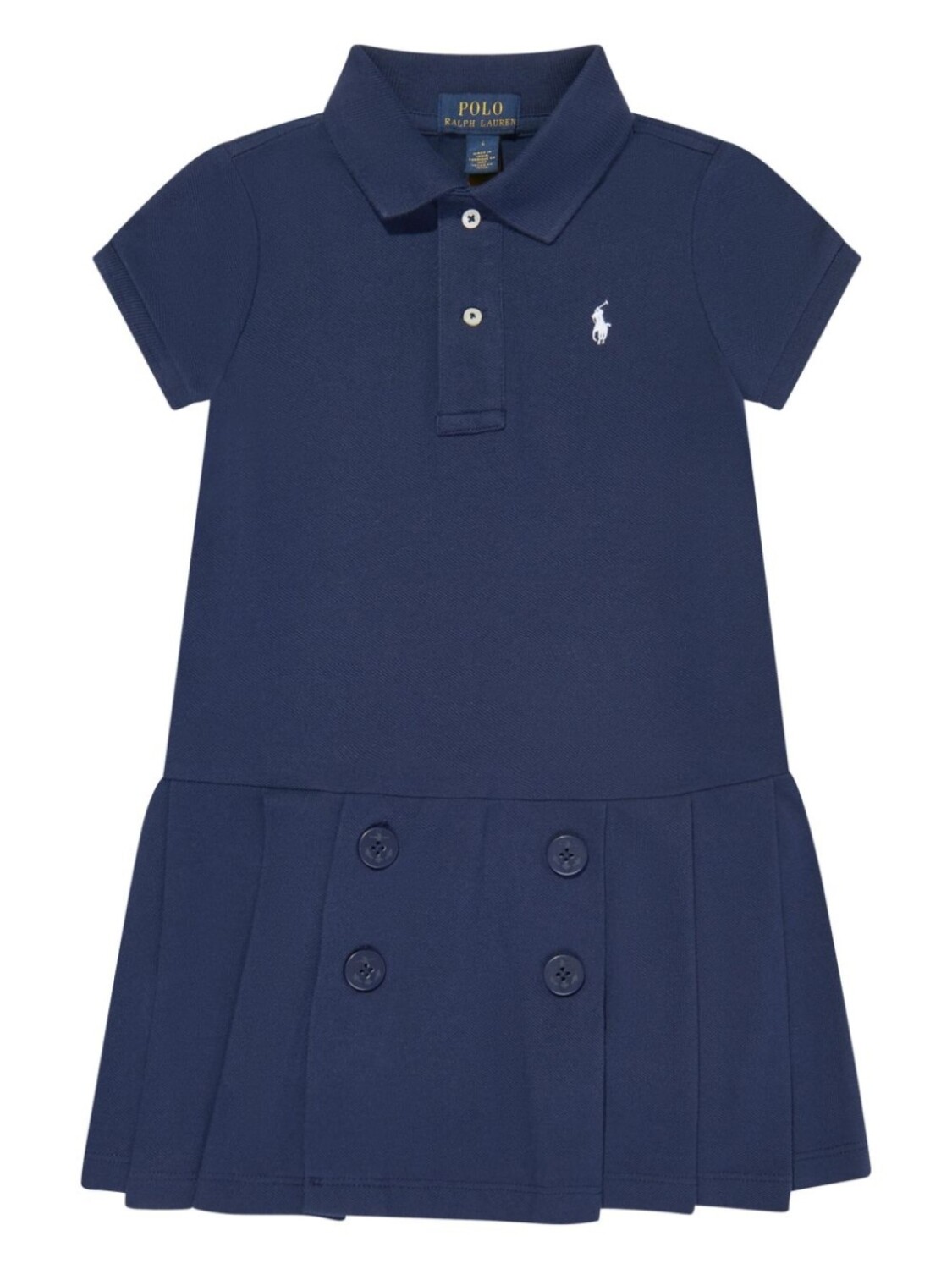 

Ralph Lauren Kids платье-поло с вышитым логотипом, синий