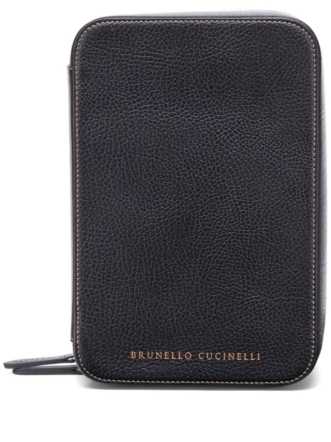 

Brunello Cucinelli футляр для очков с логотипом, черный
