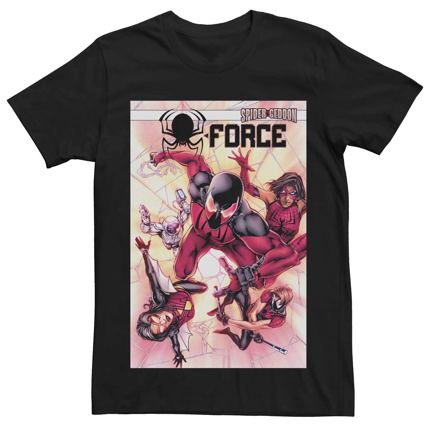 

Мужская футболка с обложкой комиксов Marvel's Spider-Geddon Spider-Force #1 Licensed Character