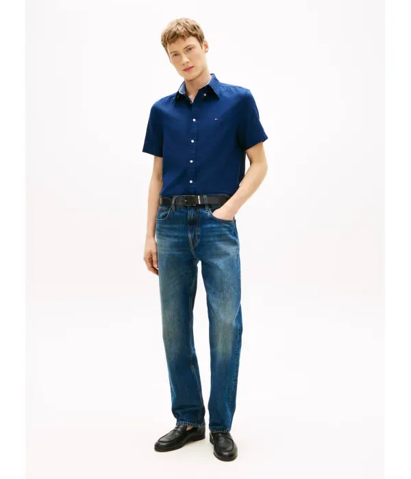 Рубашка regular fit Tommy Hilfiger, темно-синий — фото 2
