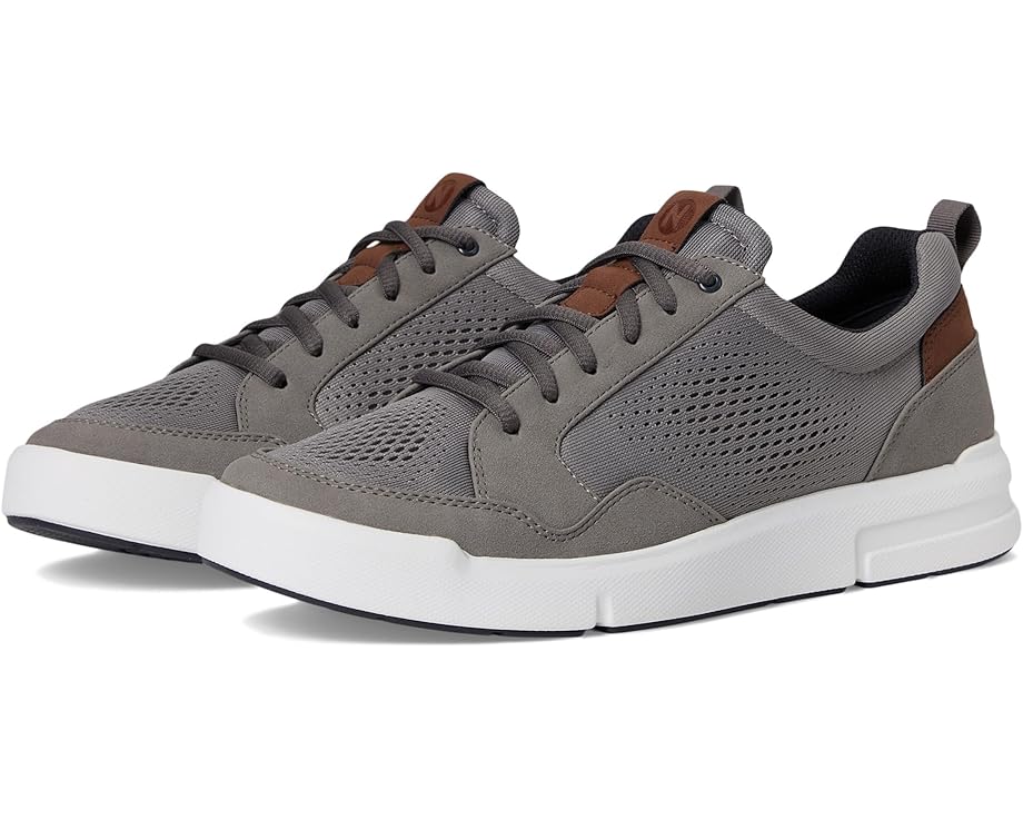 Мужские оксфорды Nunn Bush Kore City Rally Oxford Mesh Athletic Style Moccasin Toe U-Bal Lightweight Lace-Up, Gray