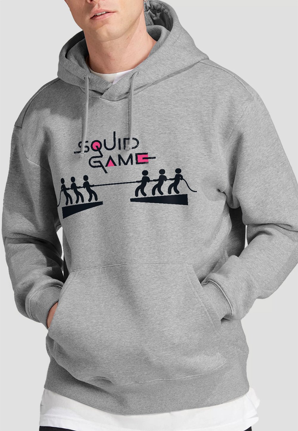 

Толстовка SQUID GAMES TUG OF WAR NETFLIX, серый
