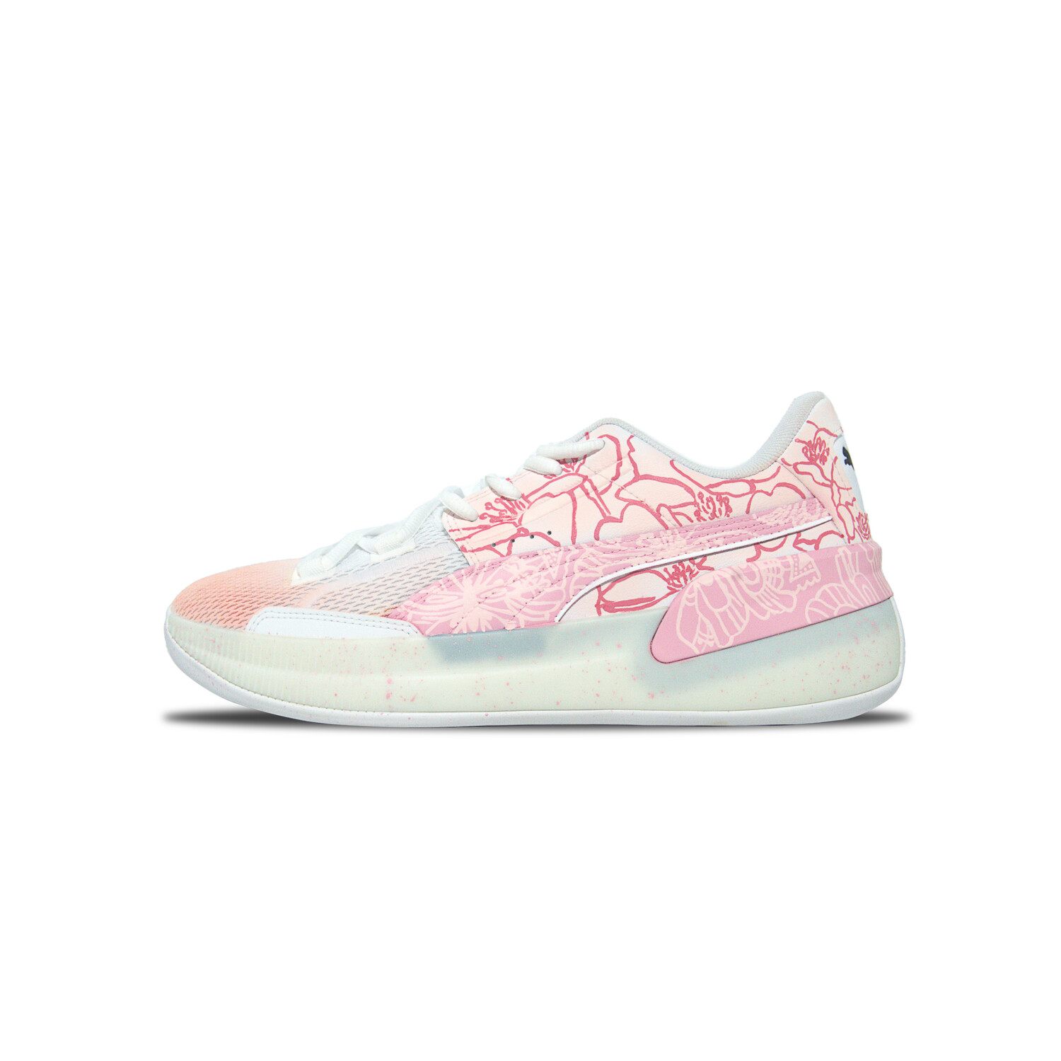 

Баскетбольные кроссовки Clyde Hardwood мужские низкие розовые Puma