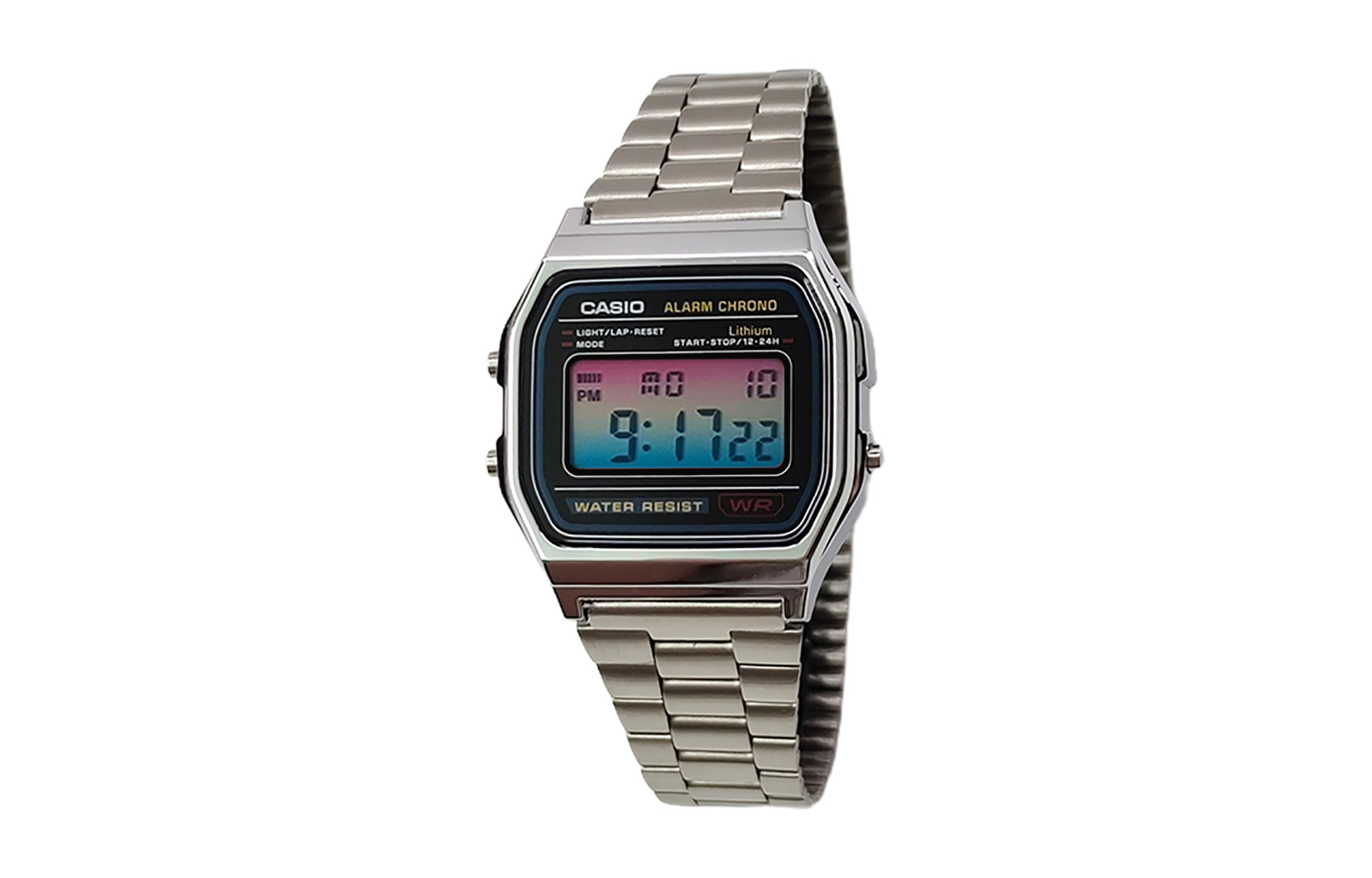 

CASIO Мужские часы Retrofit Series с кварцевым механизмом, стальной браслет, черный циферблат