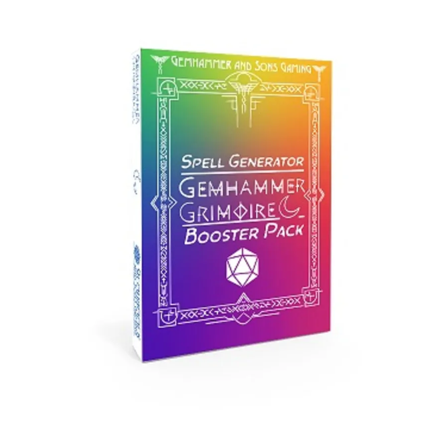 

Бокс-сет Gemhammer Grimoire Spell Generator Booster Pack, Role Playing Games Accessories (Gemhammer And Sons Gaming)