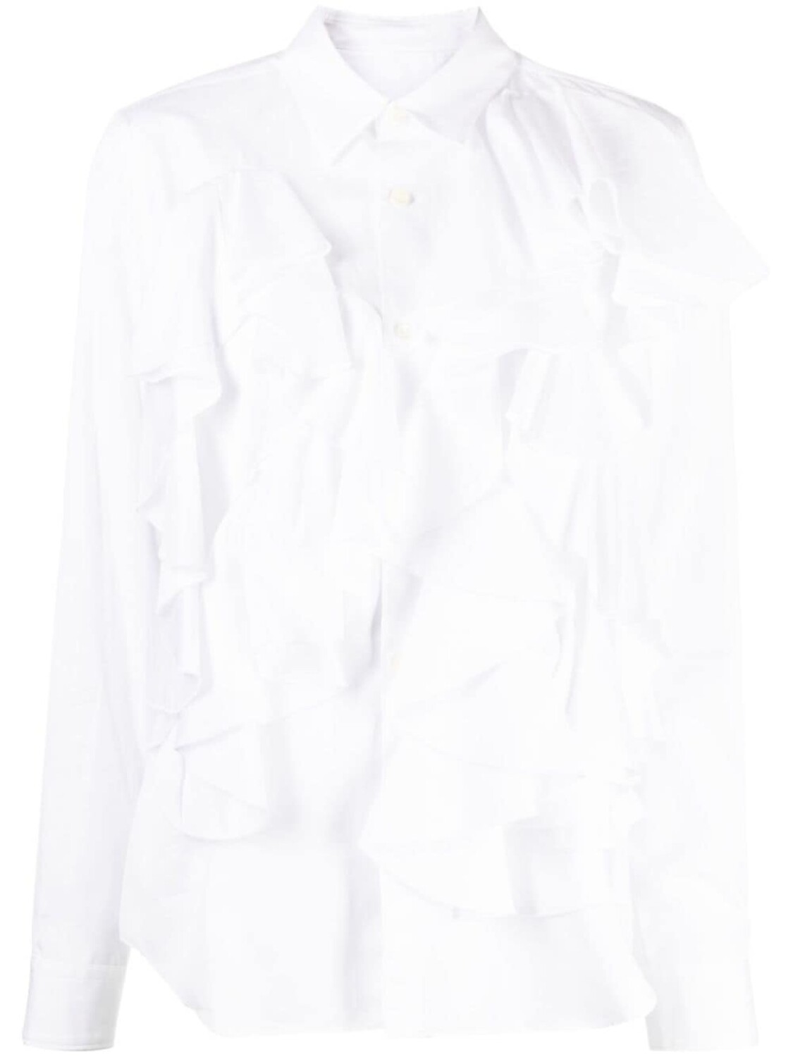 

Comme Des Garçons Comme Des Garçons рубашка с оборками, белый