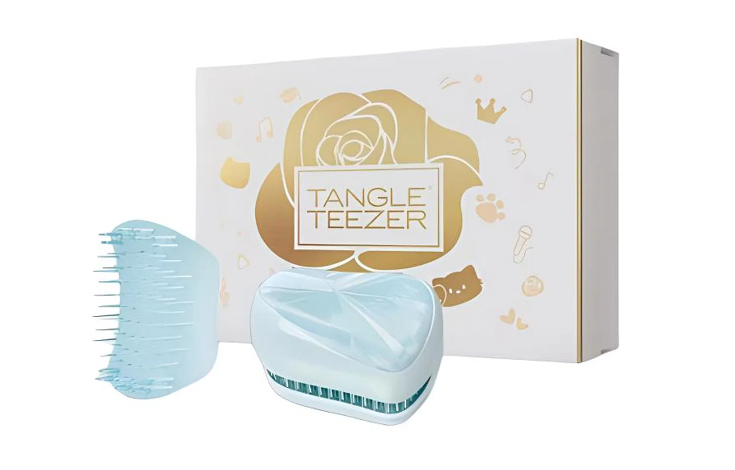 Расческа для волос Tangle Teezer Portable Magic Mirror Light Blue Washed